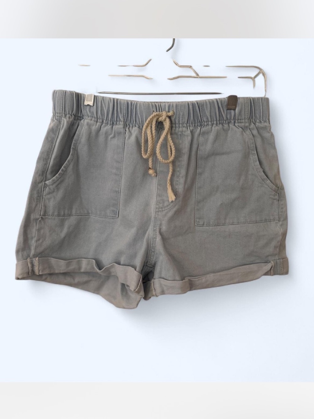 3/$10 Light denim Casual Drawstring Women’s Shorts